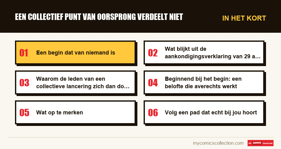 In het kort : Een collectief punt van oorsprong verdeelt niet