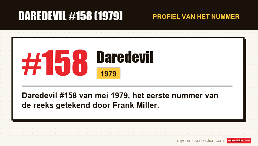 Profiel van Daredevil #158: nummer, jaar en waarom het een sleutelnummer is