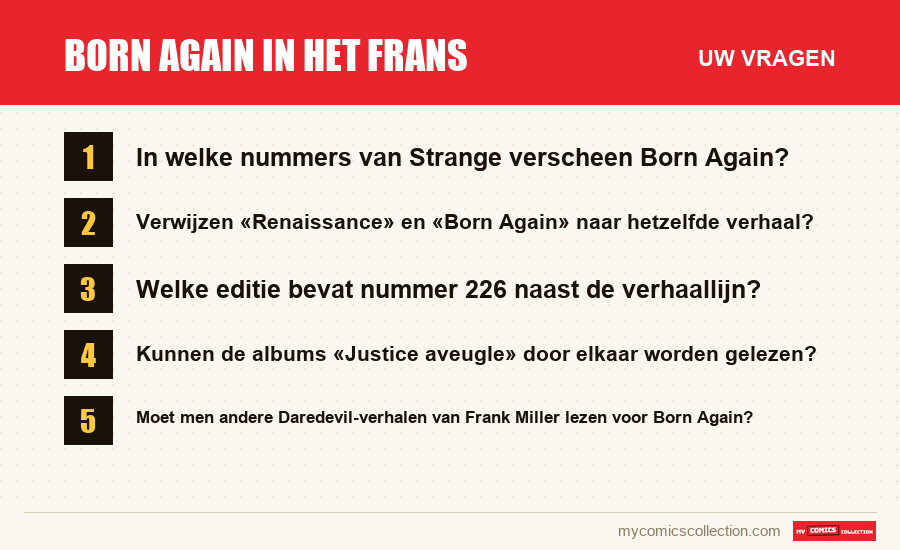Born Again in het Frans: de veelgestelde vragen die dit artikel beantwoordt