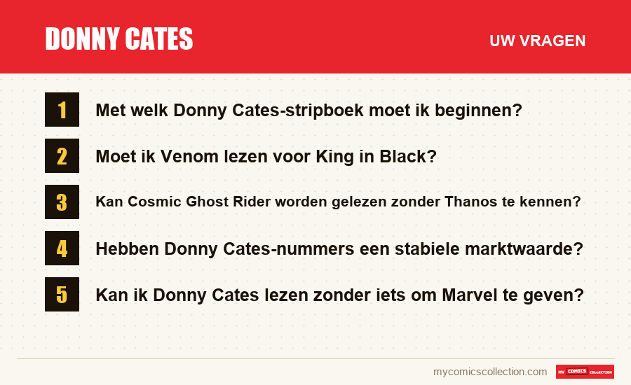 Donny Cates: de veelgestelde vragen die dit artikel beantwoordt