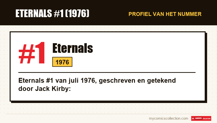 Profiel van Eternals #1: nummer, jaar en waarom het een sleutelnummer is