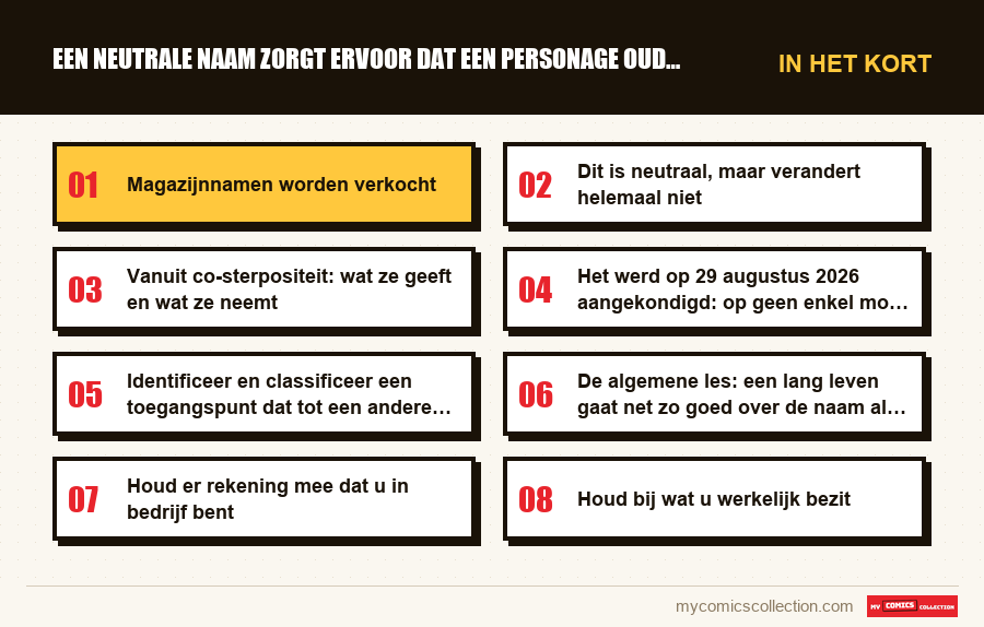 In het kort : Een neutrale naam zorgt ervoor dat een personage ouder wordt