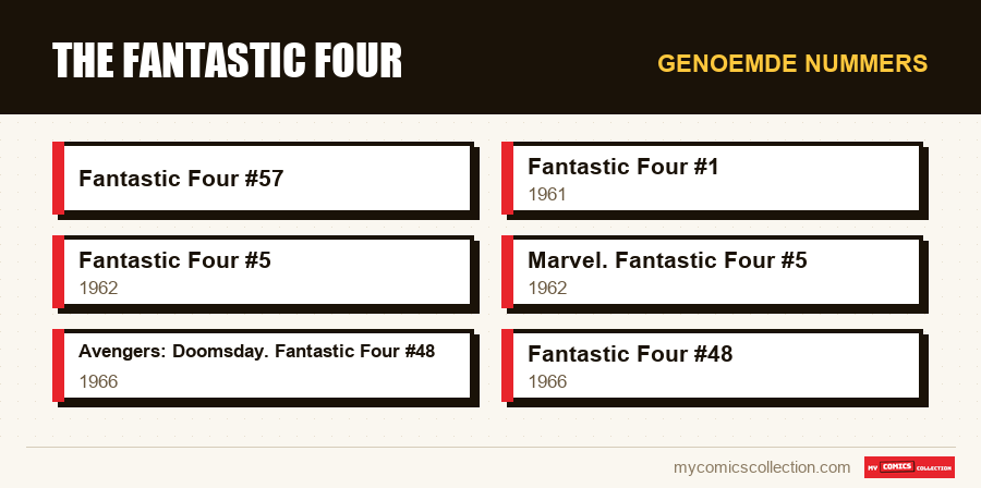 Genoemde nummers : The Fantastic Four