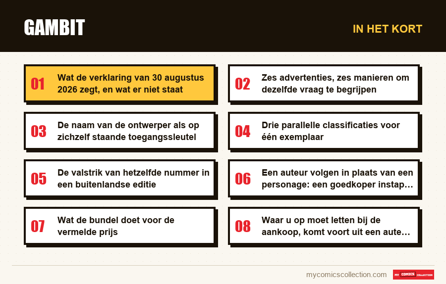 In het kort : Gambit