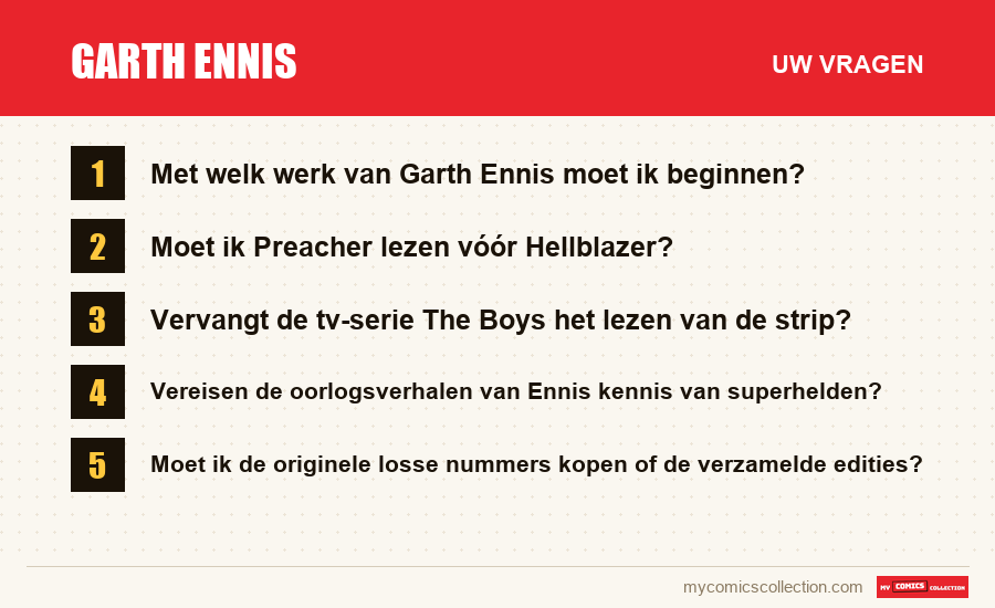 Garth Ennis: de veelgestelde vragen die dit artikel beantwoordt