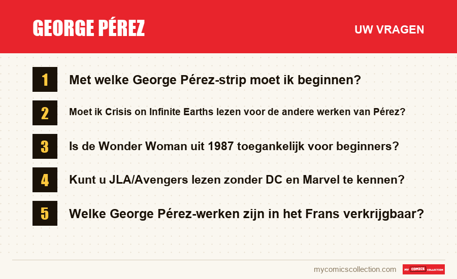 George Pérez: de veelgestelde vragen die dit artikel beantwoordt