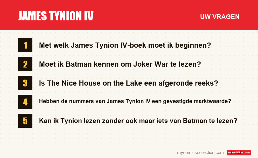 James Tynion IV: de veelgestelde vragen die dit artikel beantwoordt