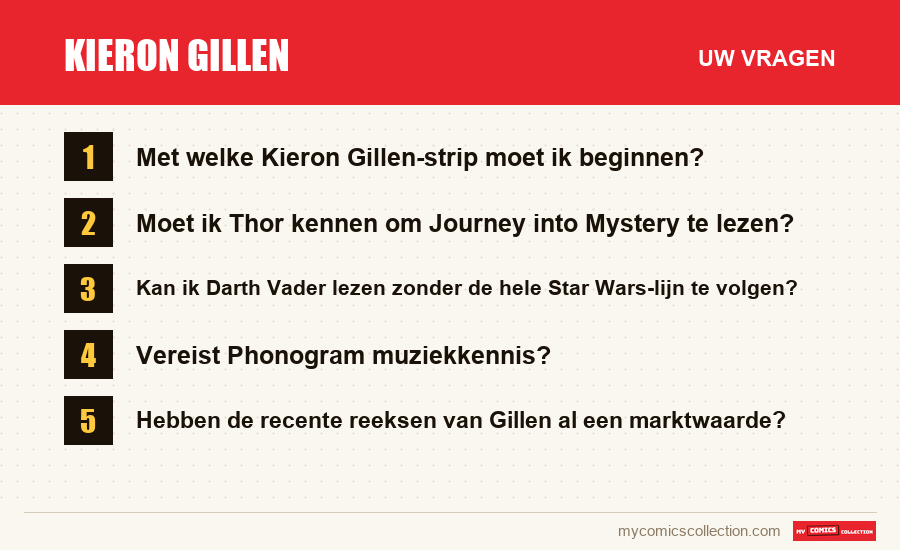 Kieron Gillen: de veelgestelde vragen die dit artikel beantwoordt
