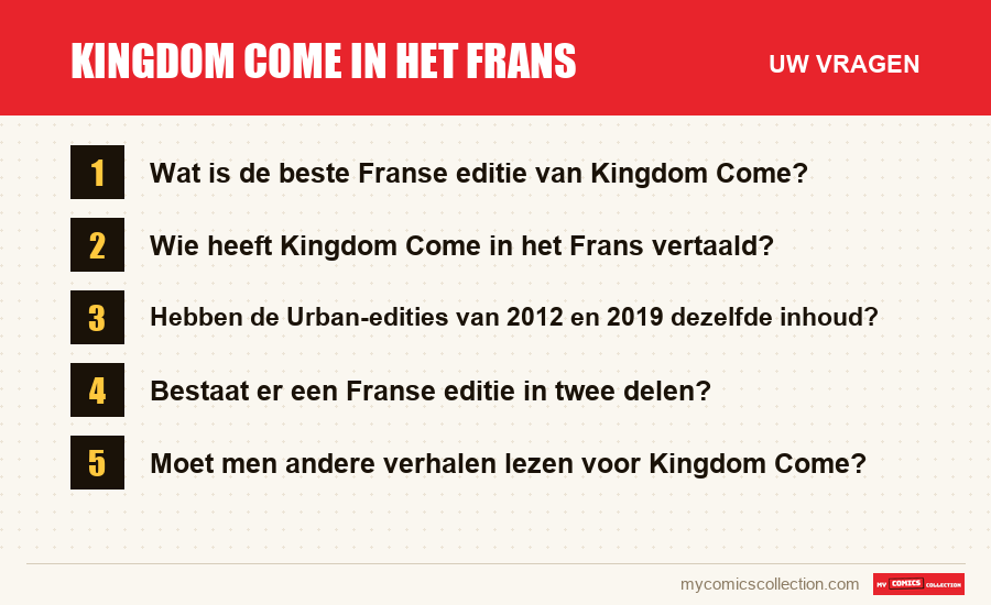 Kingdom Come in het Frans: de veelgestelde vragen die dit artikel beantwoordt