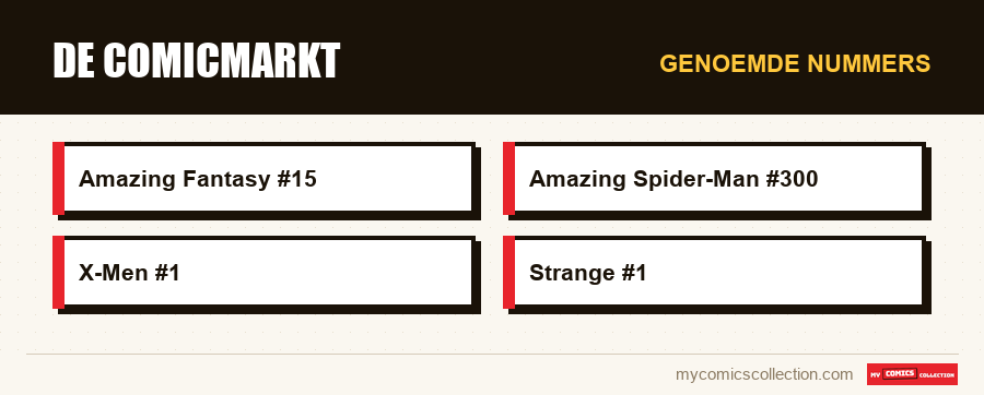 Genoemde nummers : De comicmarkt