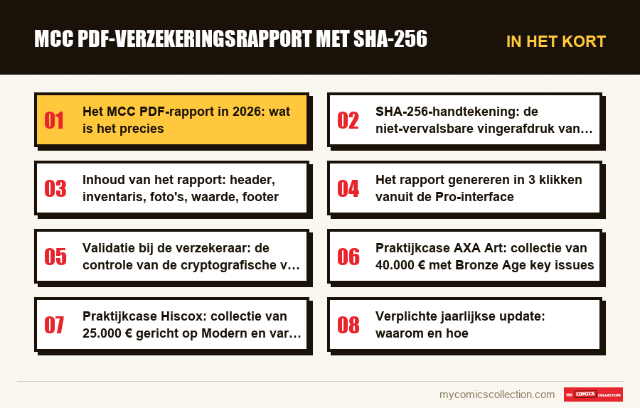 In het kort : MCC PDF-verzekeringsrapport met SHA-256