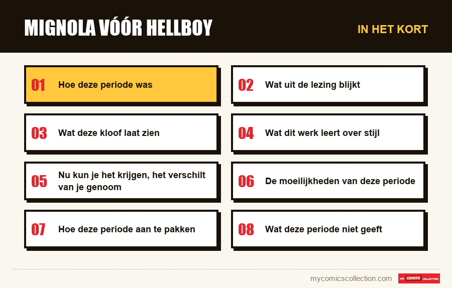 In het kort : Mignola vóór Hellboy