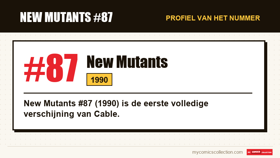 Profiel van New Mutants #87: nummer, jaar en waarom het een sleutelnummer is
