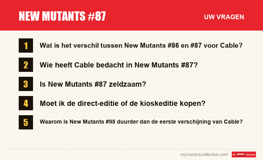 New Mutants #87: de veelgestelde vragen die dit artikel beantwoordt