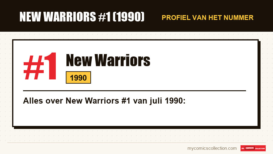 Profiel van New Warriors #1: nummer, jaar en waarom het een sleutelnummer is