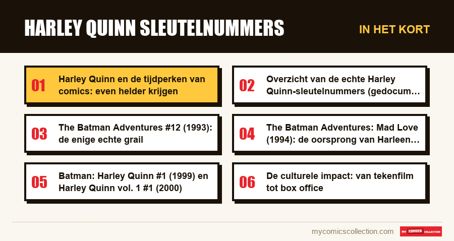 In het kort : Harley Quinn sleutelnummers