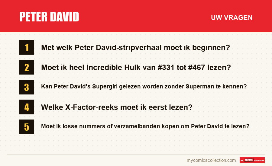 Peter David: de veelgestelde vragen die dit artikel beantwoordt