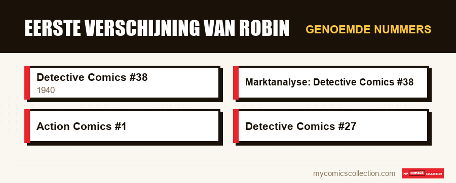 Genoemde nummers : Eerste verschijning van Robin