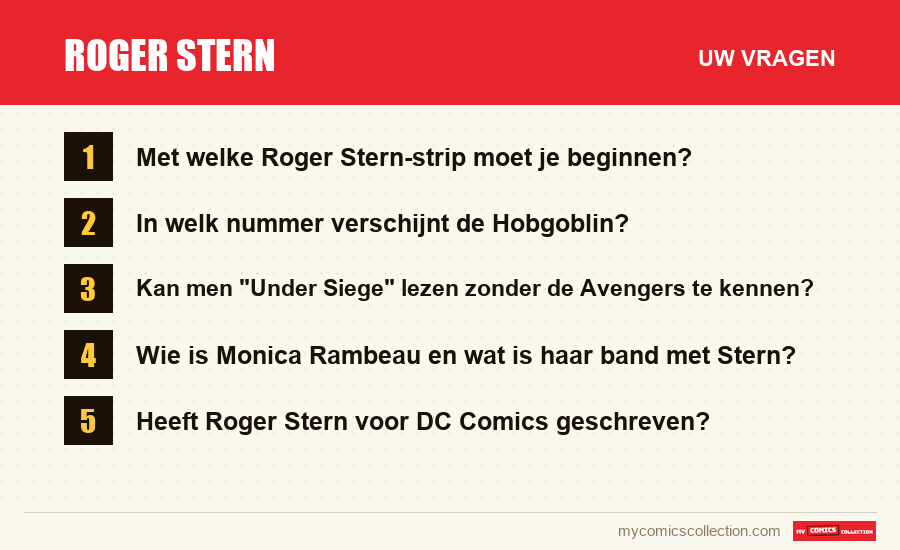 Roger Stern: de veelgestelde vragen die dit artikel beantwoordt