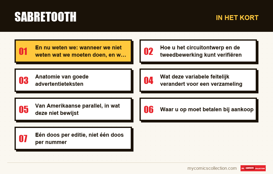 In het kort : Sabretooth