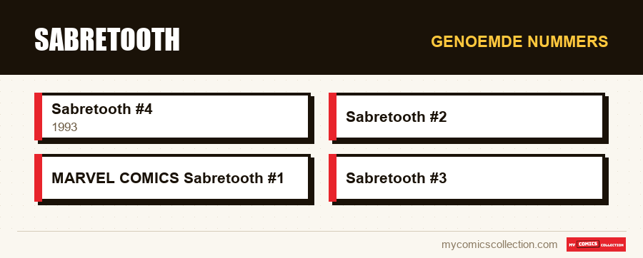 Genoemde nummers : Sabretooth