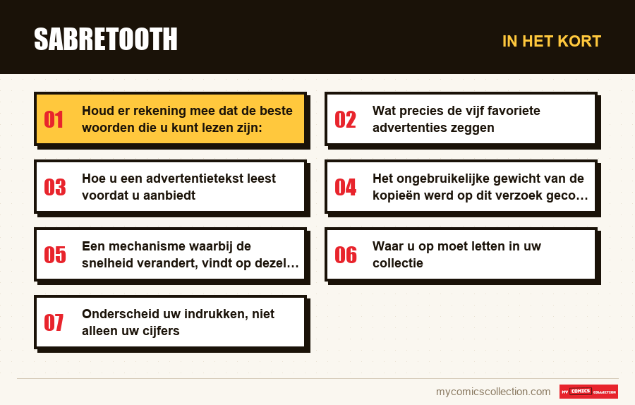 In het kort : Sabretooth