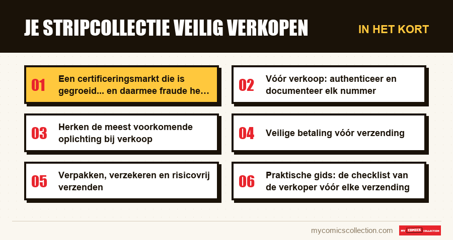 In het kort : Je stripcollectie veilig verkopen