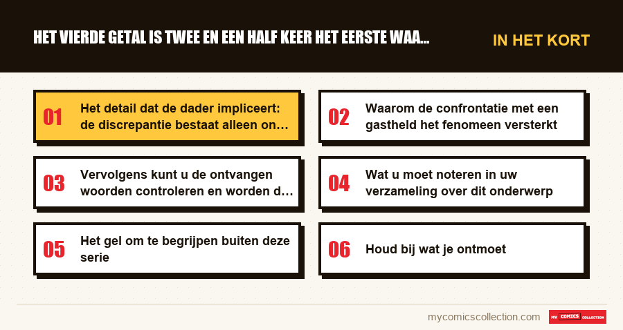 In het kort : Het vierde getal is twee en een half keer het eerste waard