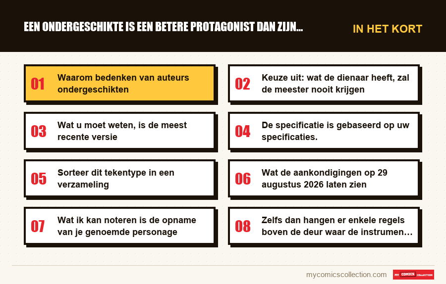 In het kort : Een ondergeschikte is een betere protagonist dan zijn meeste