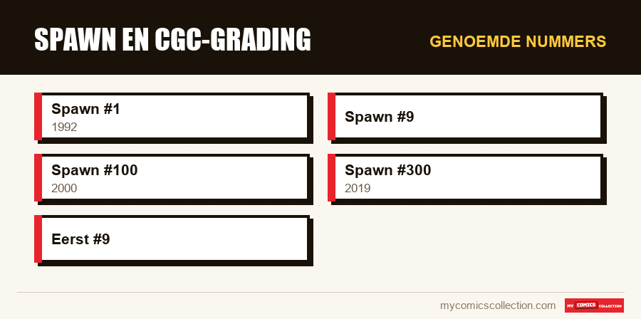 Genoemde nummers : Spawn en CGC-grading