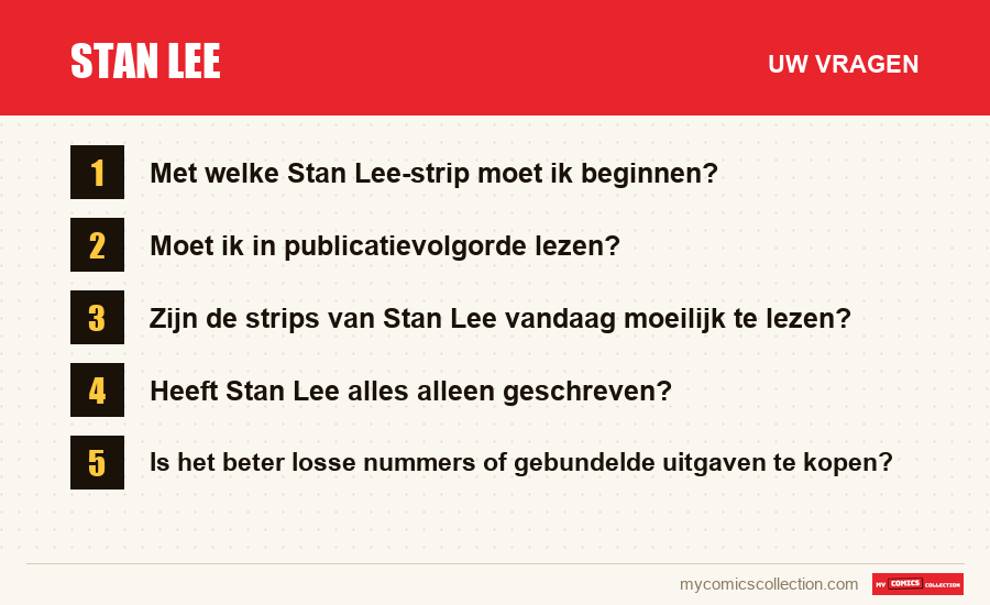 Stan Lee: de veelgestelde vragen die dit artikel beantwoordt