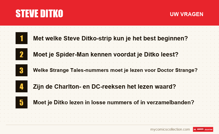 Steve Ditko: de veelgestelde vragen die dit artikel beantwoordt