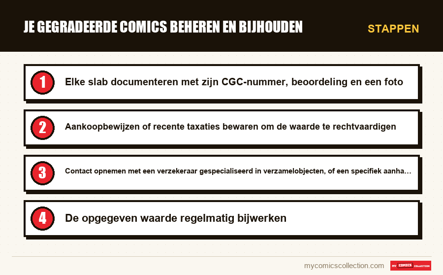 Stappen : Je gegradeerde comics beheren en bijhouden