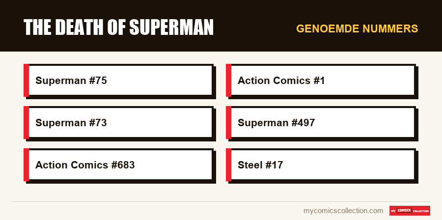 Genoemde nummers : The Death of Superman