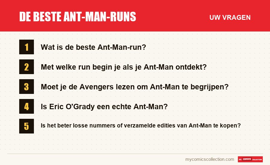 De beste Ant-Man-runs: de veelgestelde vragen die dit artikel beantwoordt