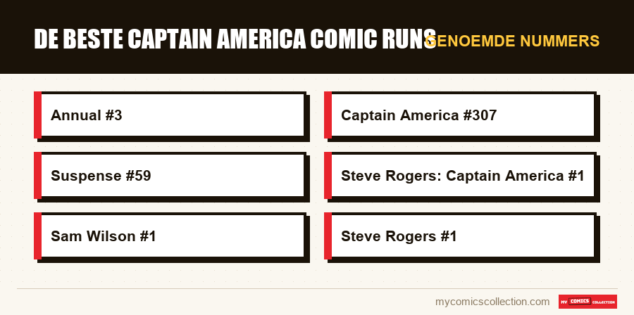 Genoemde nummers : De beste Captain America comic runs