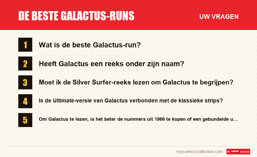 De beste Galactus-runs: de veelgestelde vragen die dit artikel beantwoordt