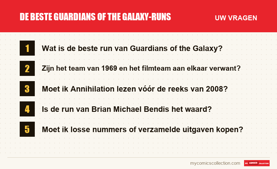 De beste Guardians of the Galaxy-runs: de veelgestelde vragen die dit artikel beantwoordt