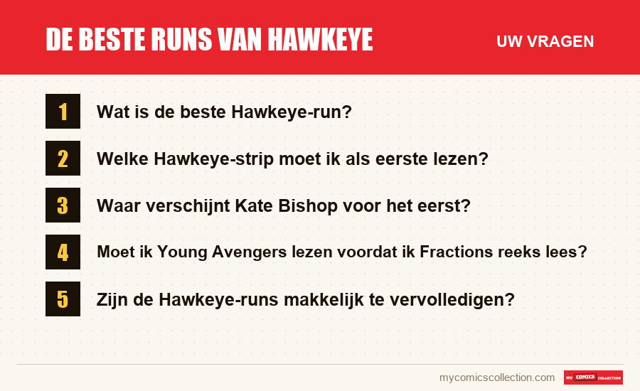 De beste runs van Hawkeye: de veelgestelde vragen die dit artikel beantwoordt