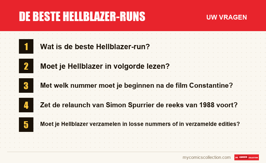 De beste Hellblazer-runs: de veelgestelde vragen die dit artikel beantwoordt