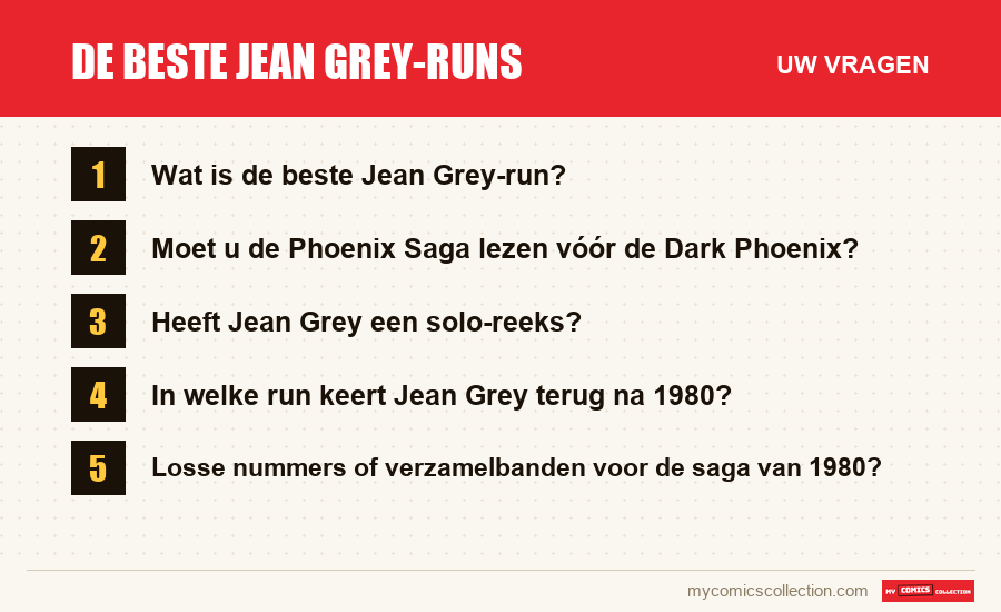 De beste Jean Grey-runs: de veelgestelde vragen die dit artikel beantwoordt