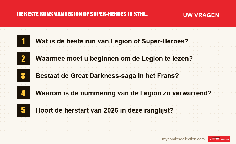 De beste runs van Legion of Super-Heroes in strips, gerangschikt: de veelgestelde vragen die dit artikel beantwoordt