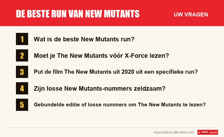 De beste run van New Mutants: de veelgestelde vragen die dit artikel beantwoordt