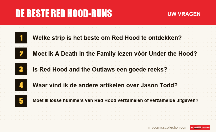 De beste Red Hood-runs: de veelgestelde vragen die dit artikel beantwoordt