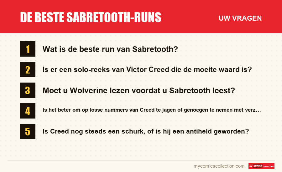 De beste Sabretooth-runs: de veelgestelde vragen die dit artikel beantwoordt