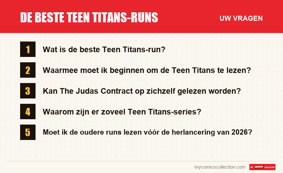 De beste Teen Titans-runs: de veelgestelde vragen die dit artikel beantwoordt