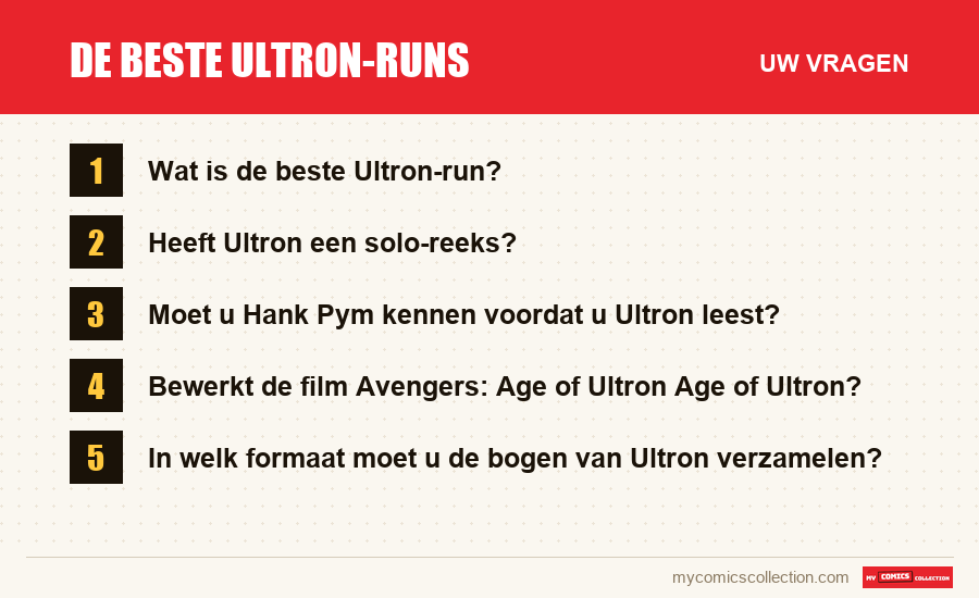 De beste Ultron-runs: de veelgestelde vragen die dit artikel beantwoordt