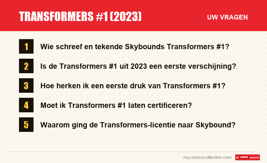 Transformers #1 (2023): de veelgestelde vragen die dit artikel beantwoordt