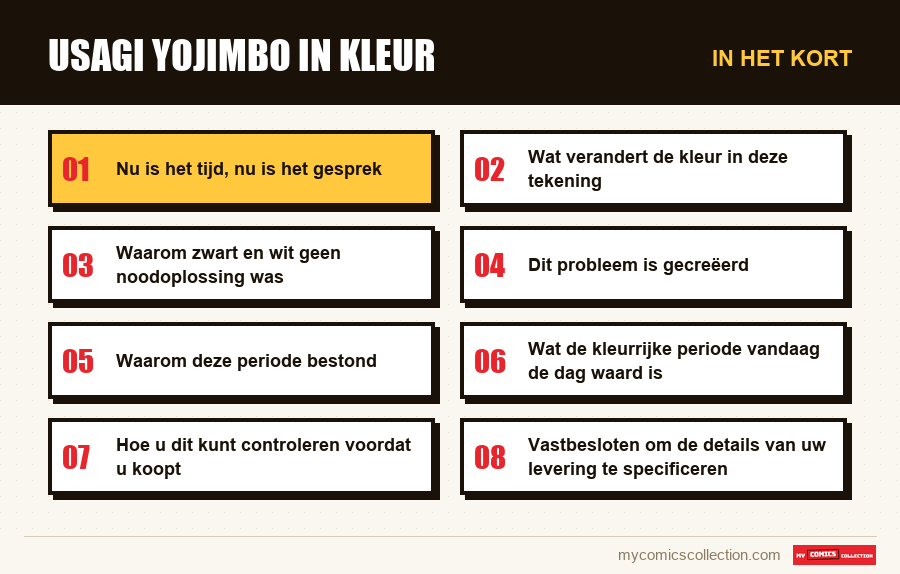 In het kort : Usagi Yojimbo in kleur