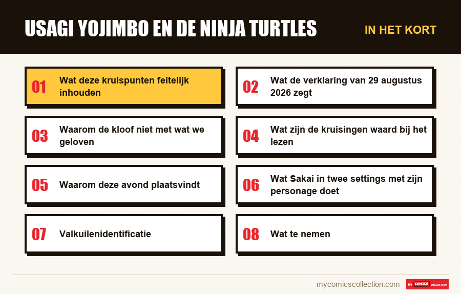 In het kort : Usagi Yojimbo en de Ninja Turtles